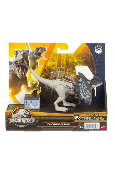 mattel Jurassic World Dino Trackers Strike Attack Dilophosaurus Dinosaur