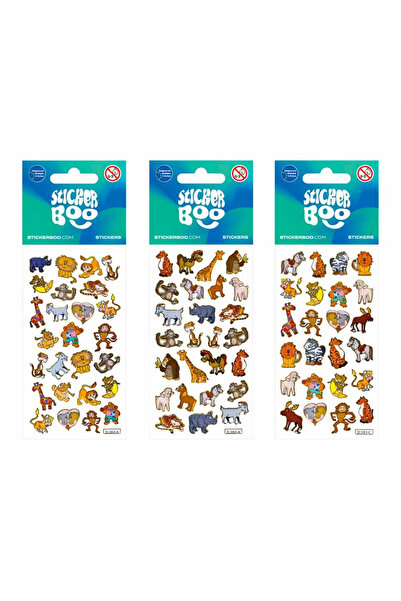 Micostore Animal stickers, animal stickers for children's creative projects