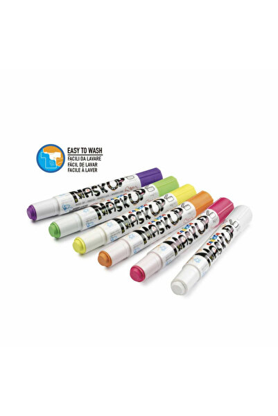 CARIOCA Set of 6 Colors Face Paint, Neon, Face Painting, Mask Up Neon