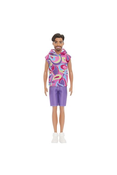 mattel Barbie Fashionistas Boy Doll Brunette With Beard And Hooded Sweatshirt