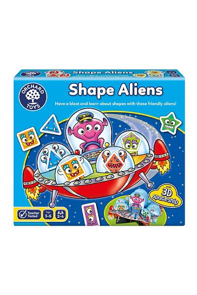 Orchard Toys Educational Game Aliens - Shape Aliens