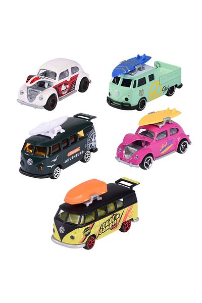 Majorette Volkswagen The Originals Set With 5 Metal Cars