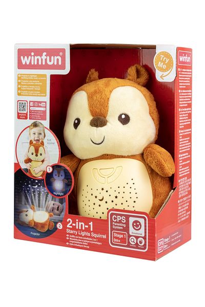 WINFUN Squirrel Projector and Night Light for Babies,