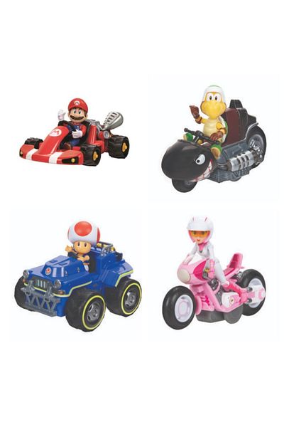 Nintendo Mario Super Mario Bros Movie - Kart Figurine, 6cm, Various Models