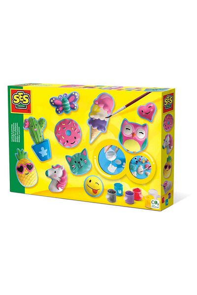SES Creative Set for making plaster figurines. Brush and watercolors included. 5 years+