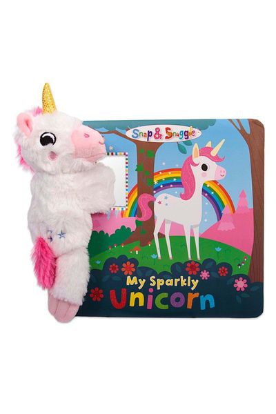 Buddy&Barney Unicornul Meu Stralucitor in Cutie - animalut de plus si carticica in limba engleza