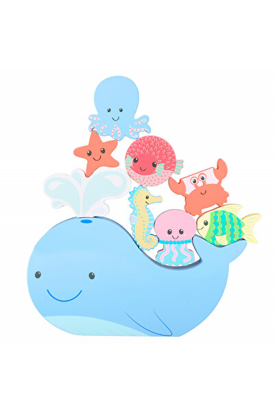 Orange Tree Toys Wooden Balancing Game, Whale and Marine Fauna,