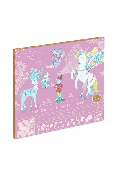 djeco Lumea Zanelor De Colorat Si Asamblat,