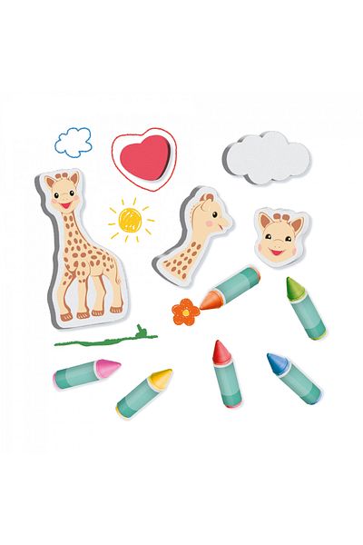 SES Creative Sophie The Giraffe - Shaped Bath Crayons