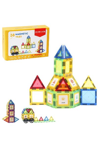 Magplayer 3D Magnetic Construction Set - 38 Pieces