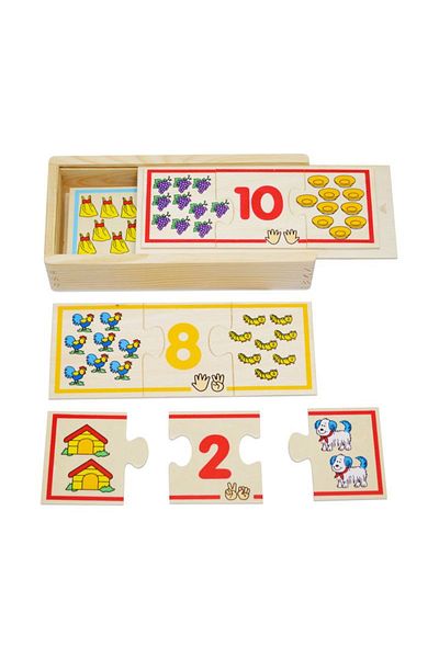 Fakopancs Puzzle Lemn Invatam Numerele