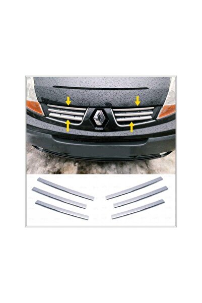 EBAL OTO AKSESUAR Renault Trafic Krom Ön Panjur 6 Prç. 2004-2008 Arası P. Çelik