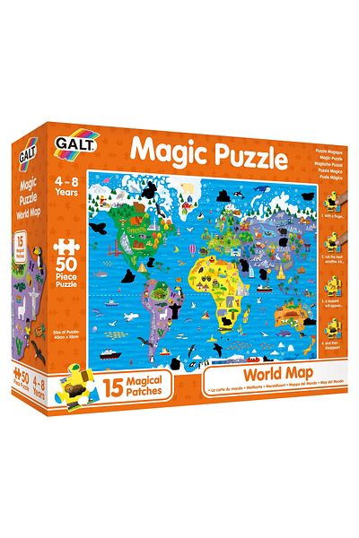 Galt Magické puzzle - Mapa světa (50 dílků)