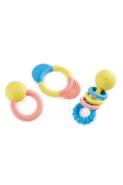 Hape Teething Ring and Rattle Set