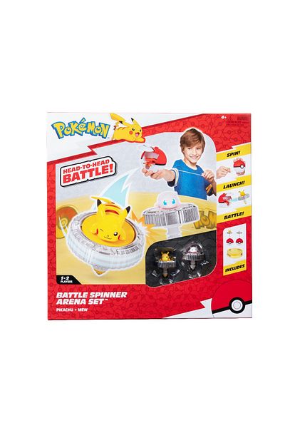 Pokemon - Battle Spinner Play Set With Two Figures (PIKACHU #1, MEW, POK BALL, & POK BALL)