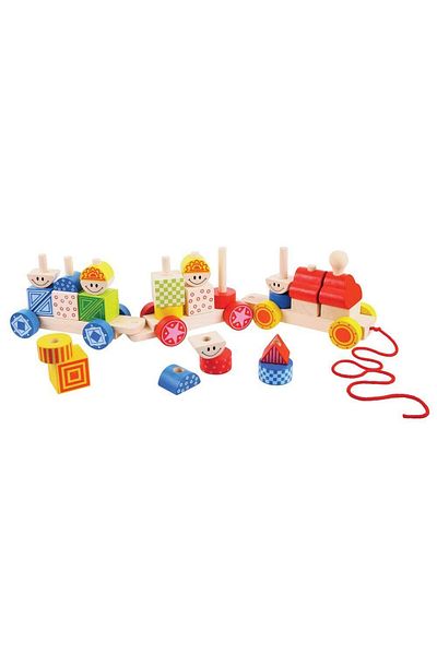 BIGJIGS Toys Trenuletul Colorat Cu Forme
