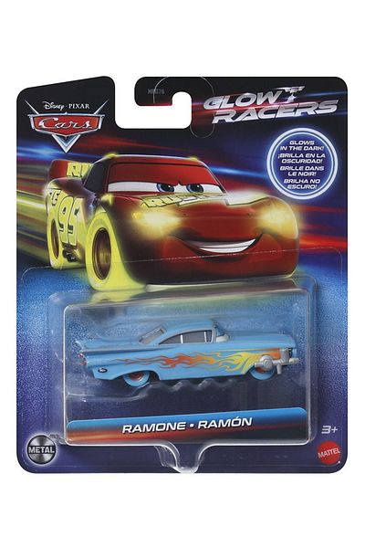 mattel Cars Glow Racers Ramon Metal Car 1:55