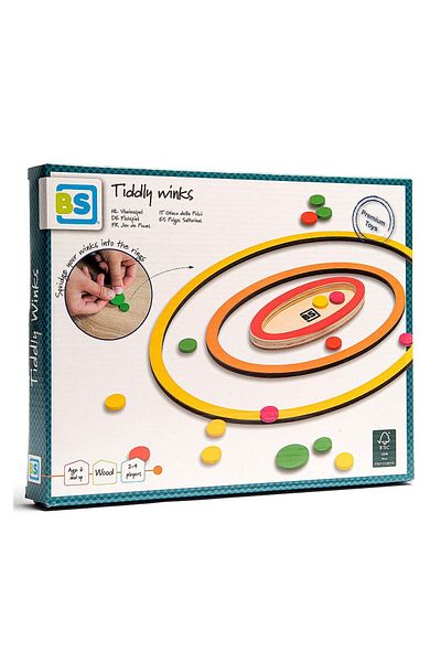BS Toys Tiddly Winks, Joc Tintar Din Lemn