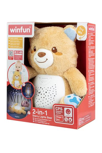 WINFUN Teddy Bear Projector and Night Light for Babies,