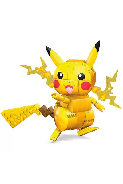 mattel Pokemon Mega Construct, Figurina Pikachu, 10 Cm