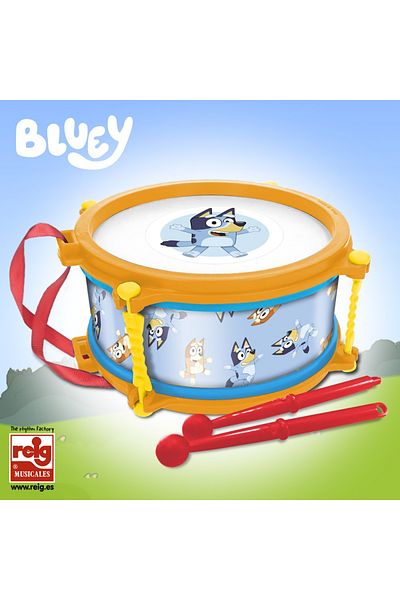 Reig Musicales Toy Drum, 16 Cm Diameter, Bluey