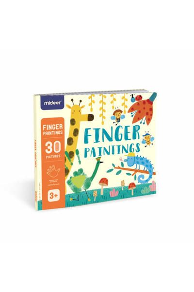 Mideer Βιβλίο ζωγραφικής με δάχτυλα, με δραστηριότητες ζωγραφικής με δάχτυλα