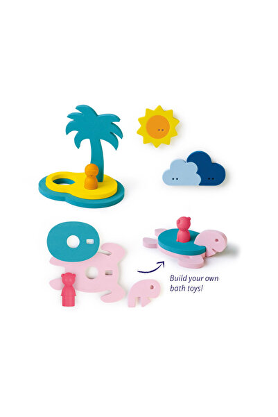 Quut Toys Παιχνίδια μπάνιου με αφρό, Νησί του Θησαυρού,