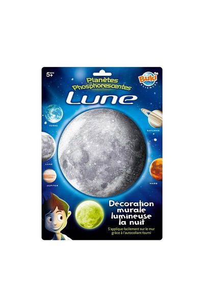 Buki France Glow-in-the-dark Wall Decorations - Moon