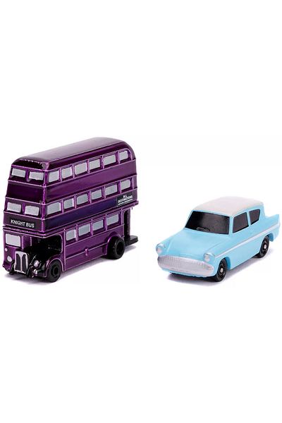 Simba Harry Potter2 Set of 2 Cars The Knight Bus and Ford Anglia 1959