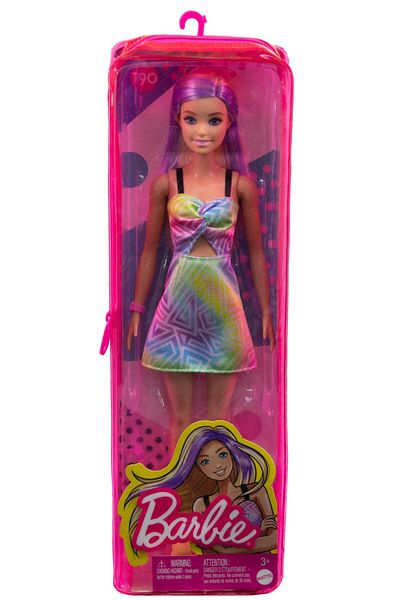 mattel Barbie Fashionista Doll Blonde With Purple Highlights