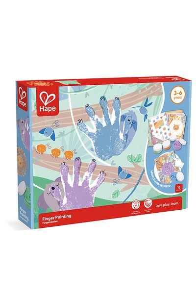 Hape Finger Painting Kit - 16 Pieces