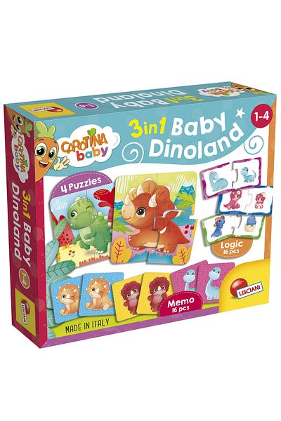 Lisciani 3 In 1 Matching Game - Dinosaur Land