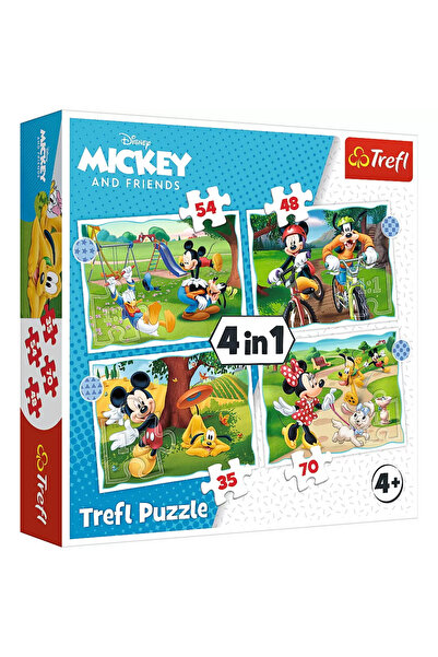 Trefl Puzzle 4in1 Mickey Mouse Ziua Deosebita