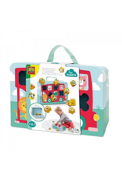SES Creative Toy - Shape Sorter Bus Suitcase