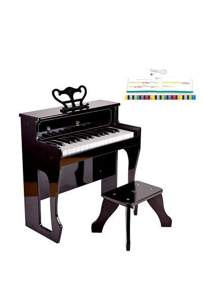 Hape Children's Wooden Toy - Black High Electronic Piano