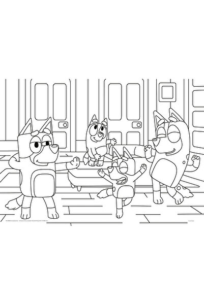 Lisciani Coloring Puzzle - Bluey (24 PIECES)