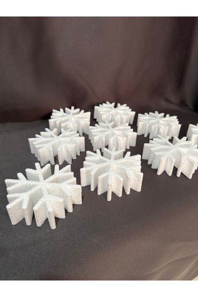 KLC CREATIVE Snowflake Styrofoam 10 cm 10 Pieces