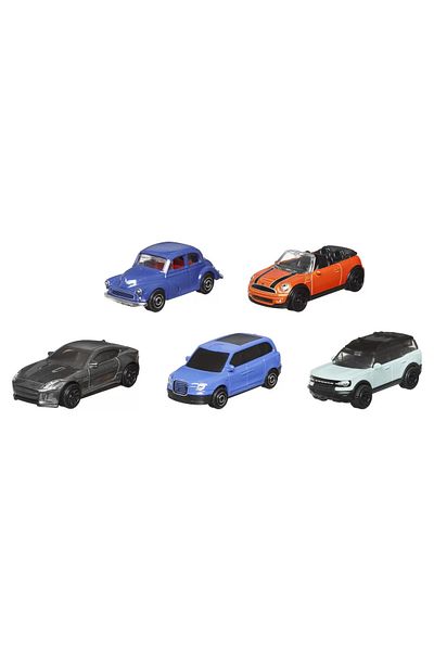 mattel Matchbox Set of 5 Metal Cars Mbx British Roadways Scale 1:64