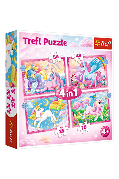 Trefl 4in1 Puzzle Patrol Unicorns And Magic