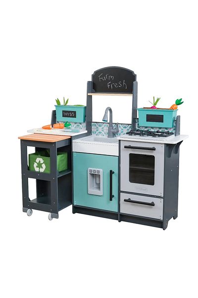 KIDKRAFT Bucătărie de jucărie din lemn Garden Gourmet