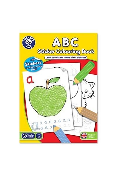 Orchard Toys Coloring Book With English Activities And Abc Stickers