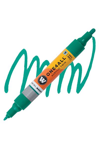 Molotow Acrylic Paint Marker, Dual Tip 1.5 And 4 Mm, One4all, Twin Pumpmarkers, 48 ​​Colors