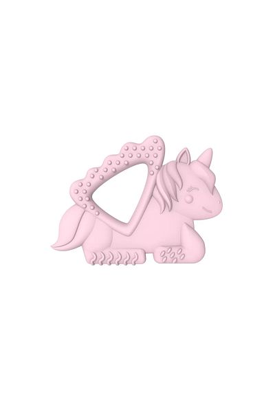Melii Set of 2 Silicone Teething Toys Unicorn Cat Pattern