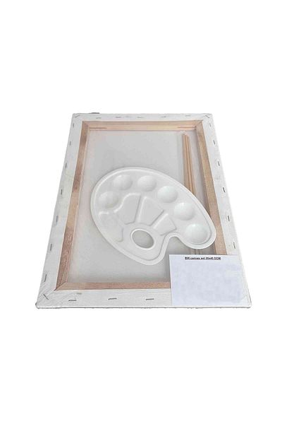 Koh-İ Noor Hardmuth Painting Set, Pre-Painted Canvas, Palette and Brushes, 30 X 40 Cm