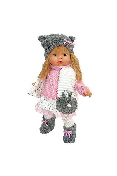 OEM Păpușa Nines D'onil, Tita, cu păr blond, haine de iarnă, cu parfum de van...