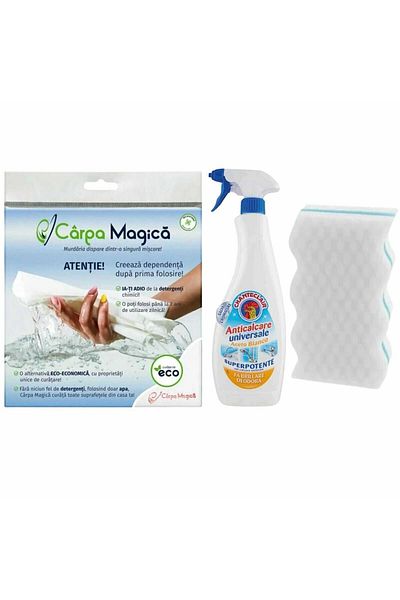 chante clair Chanteclair Magic Cloth Cleaning Package Vinegar, Universal Anti-limescale Detergent Magic Sponge