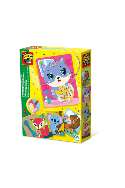 SES Creative Set creativ pentru copii - Broderie cu mărgele de sticlă