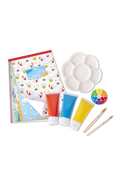 Hape Children's Mixed Color Painting Kit - 16 Pieces
