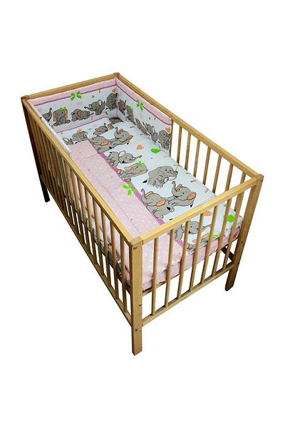 Hubners Playful Elephants 4-piece Crib Bedding