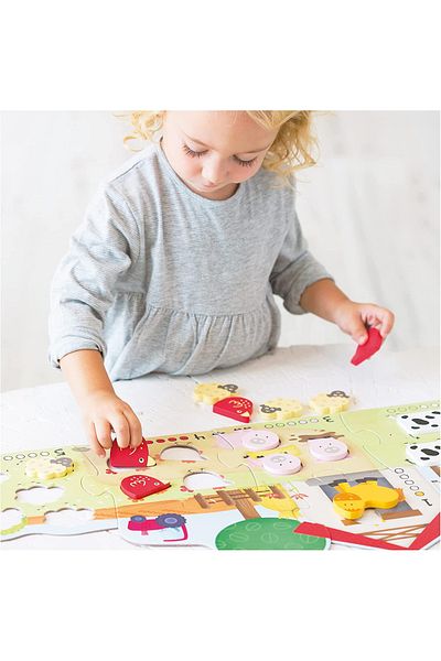 Galt Puzzle - Počítání zvířat na farmě (6 dílků)